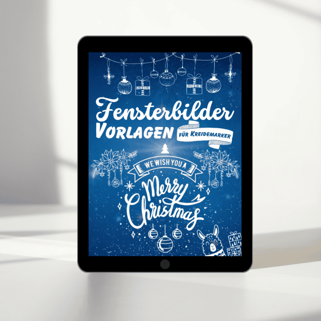 Fensterbilder Vorlagen-Buch für Kreidemarker Digital Download