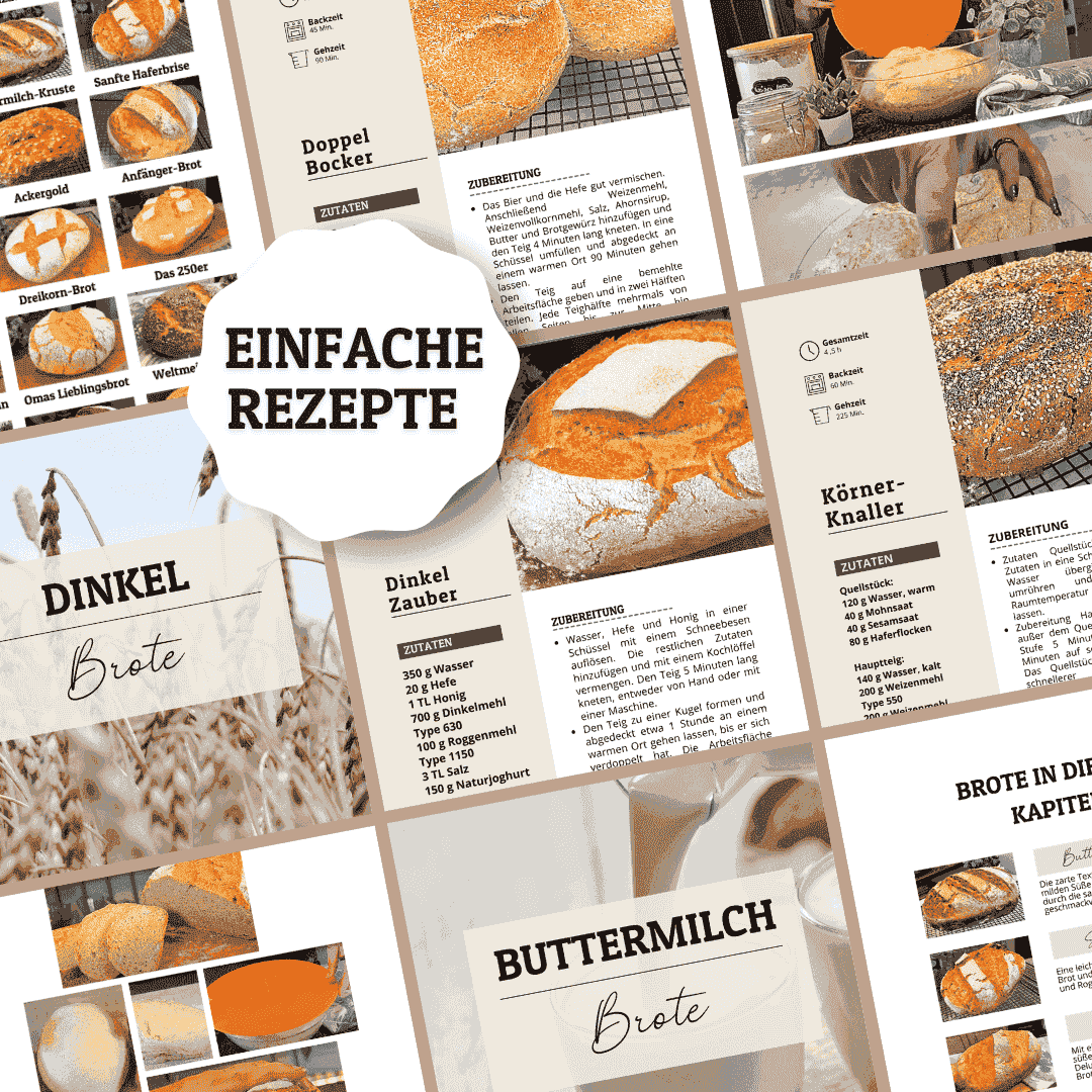 "Frisches Brot ohne Stress"& "Mühelos einfach Brot backen" DIGITAL DOWNLOAD Set