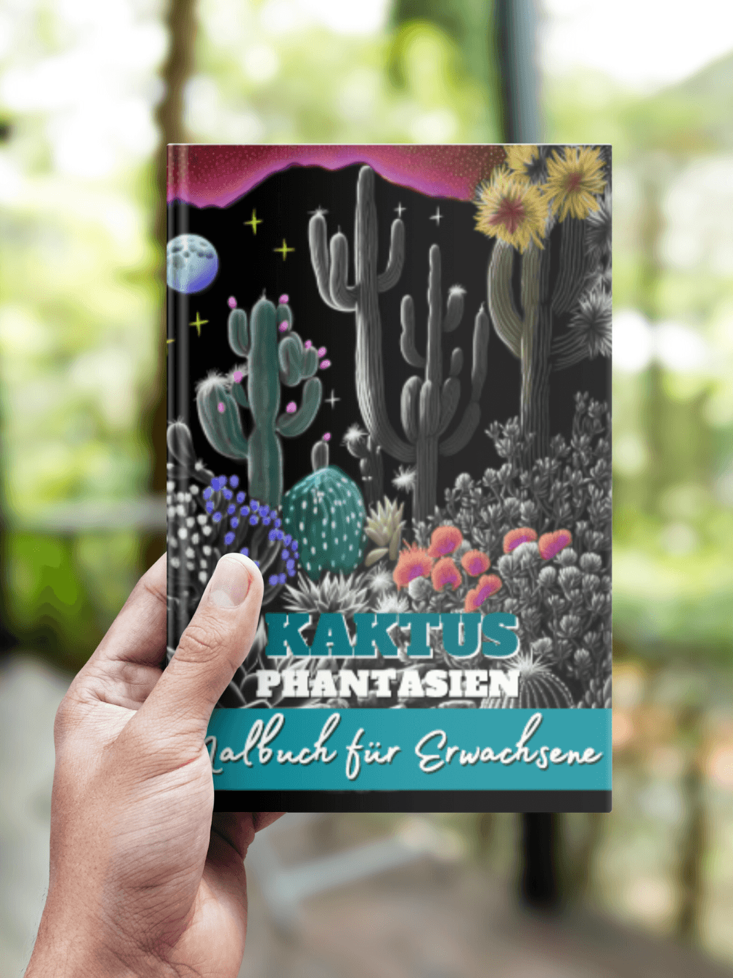 Kaktus Phantasien Malbuch für Erwachsene